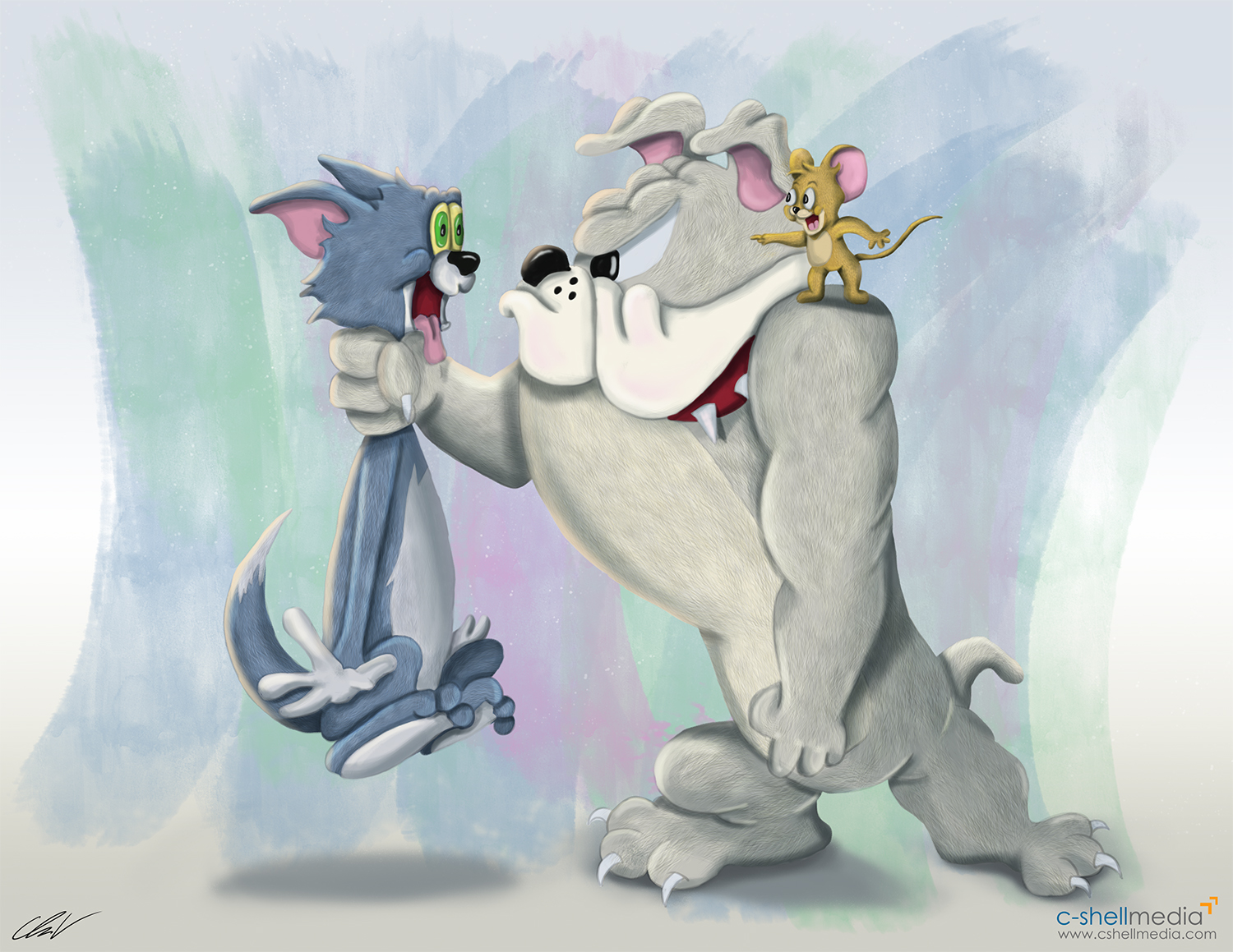 Fan Art - Tom & Jerry with Spike