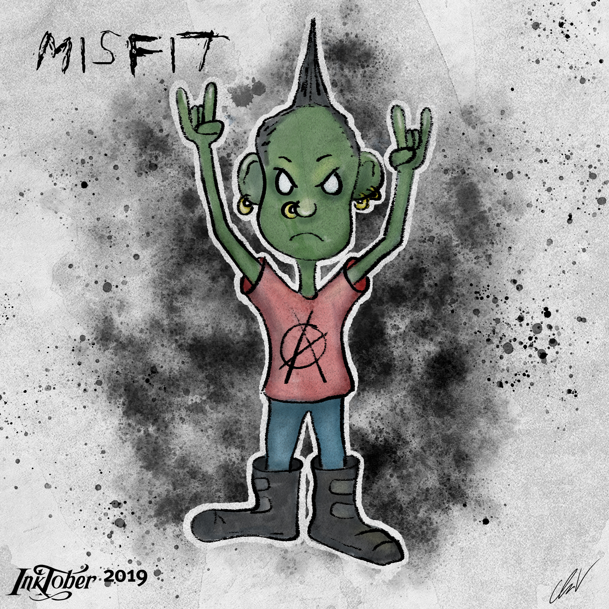 Inktober - 18 Misfit