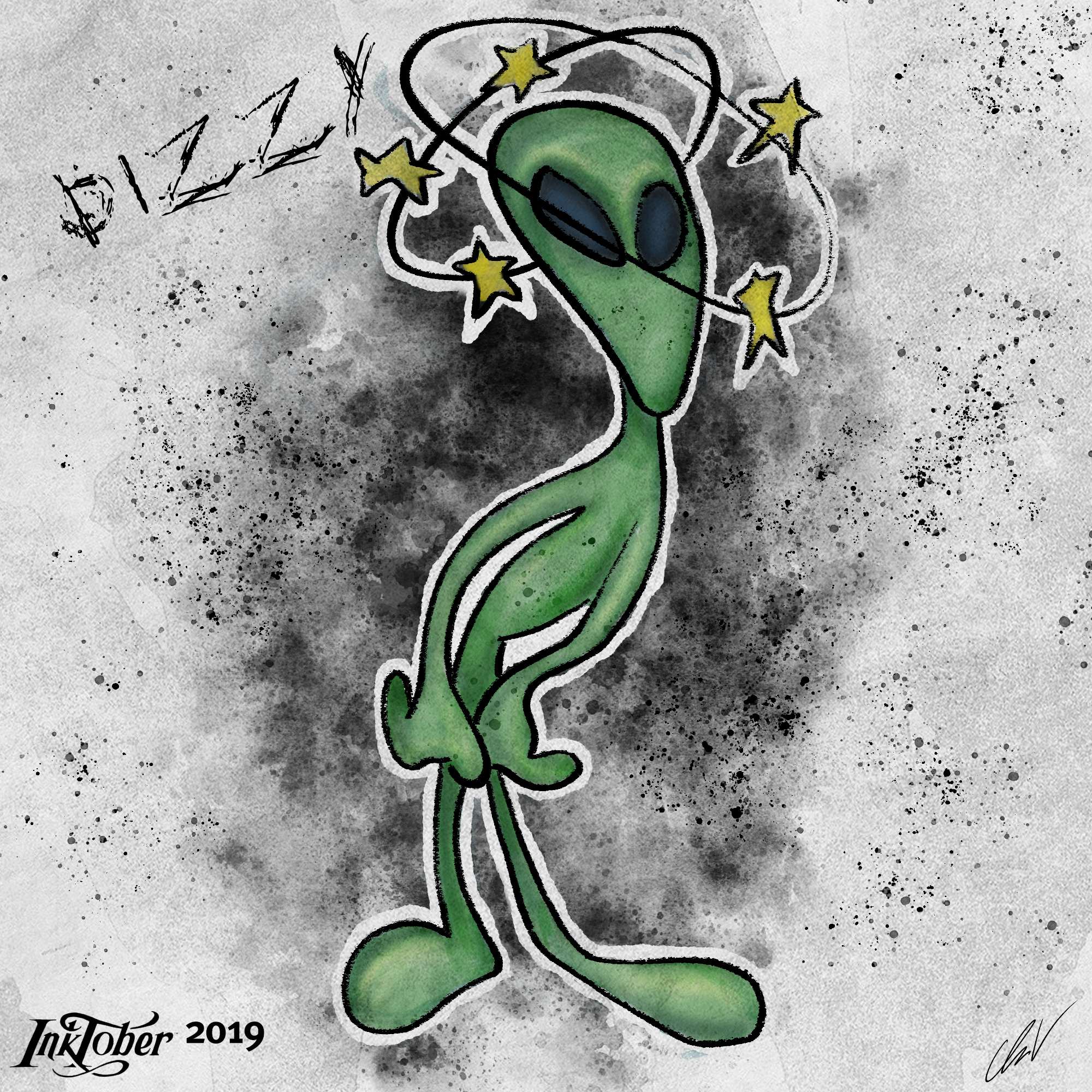 Inktober - 24 Dizzy
